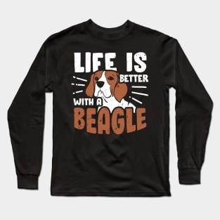 Beagle Dog Lover Mom Dad Gift Long Sleeve T-Shirt